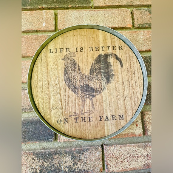 Life Is Better On the Farm Chicken Wood Decor - Picture 4 of 17